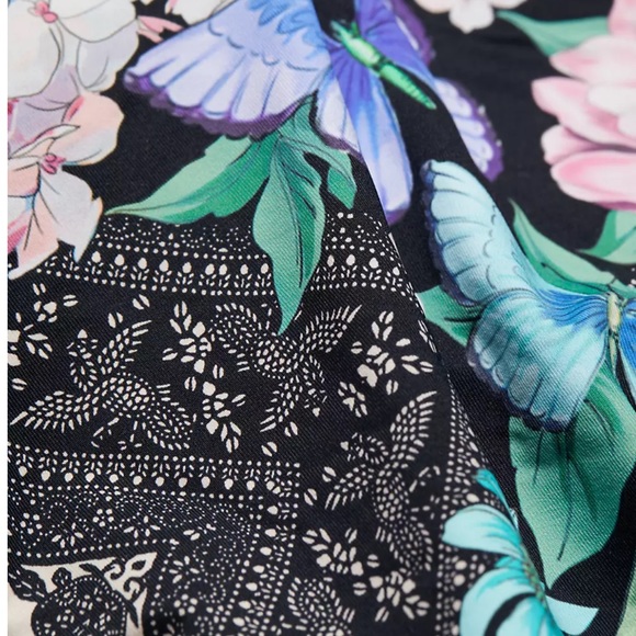 NWT Johnny Was One-Piece Racerback Floral Swimsuit - Picture 9 of 10